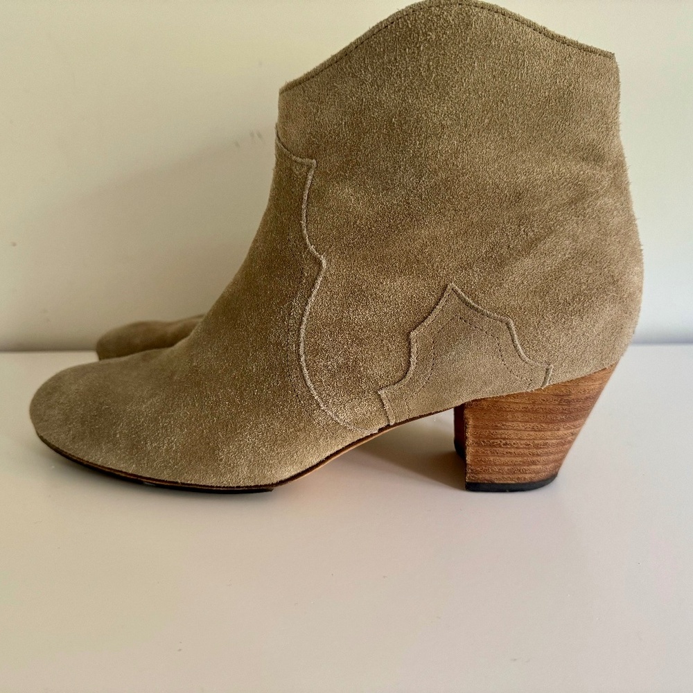 Isabel Marant Suede Western Boots